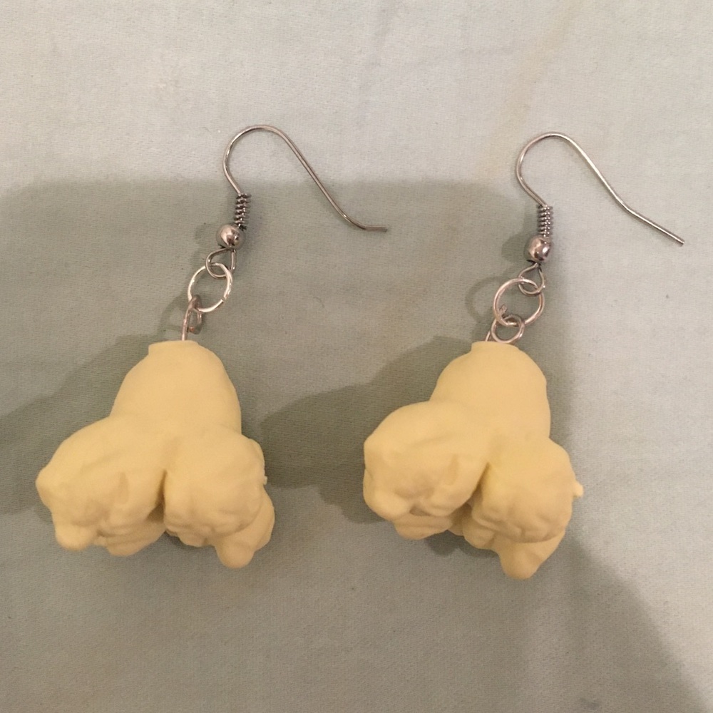 popcorn earrings